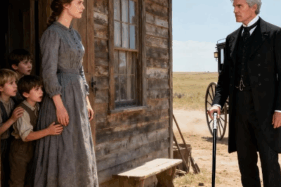 EL MAGNATE LLEGÓ PARA DESALOJAR A LA CAMPESINA… PERO TODO CAMBIÓ AL VERLA CON SUS TRES HIJOS.