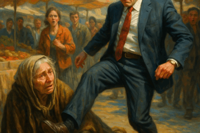 A Millionaire Kicked a Poor Beggar in the Market, Not Knowing She Was the Lost Mother He Had Been Searching…