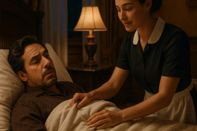 El millonario fingió dormir para poner a prueba a su tímida empleada doméstica, pero cuando abrió los ojos y vio lo que ella hacía, su corazón se detuvo… y su vida cambió para siempre aquella noche silenciosa.?