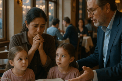 MADRE POBRE ENTRA CON SUS GEMELAS AL RESTAURANTE Y UN MILLONARIO HACE LO INESPERADO