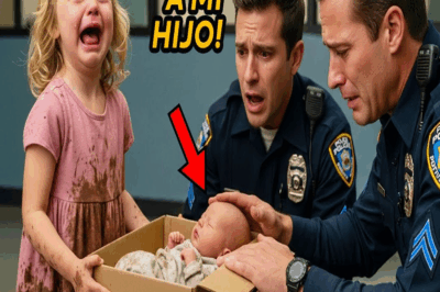 Niñã entra a la comisaría con una caja: “¡Salven a mi bebé!” Policías miran y llaman al 911