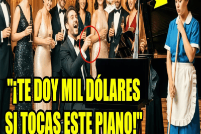 “¡TE DOY MIL DÓLARES… SI TOCAS ESTE PIANO!” — Se BURLÓ El Millonario, pero la Limpiadora los CALLÓ