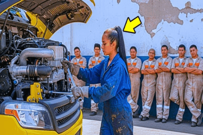 NINGÚN EXPERTO QUISO TOCAR EL CAMIÓN DEL MILLONARIO — HASTA QUE UNA MECÁNICA LATINA ACEPTÓ EL RETO