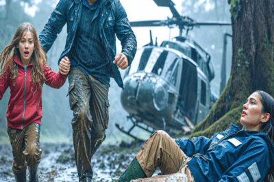 PADRE VIUDO ENCUENTRA A UNA PILOTO HERIDA EN LA TORMENTA… SIN SABER QUE ERA UNA MILLONARIA Y…