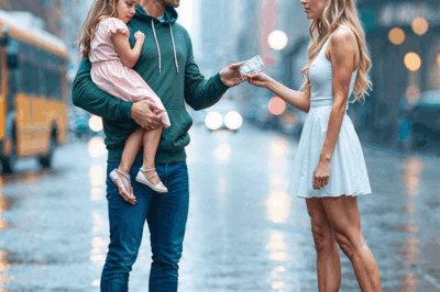 PADRE SOLTERO REGALÓ SU ÚLTIMA MONEDA A UNA DESCONOCIDA… DÍAS DESPUÉS, ELLA VOLVIÓ Y SU VIDA CAMBIÓ…