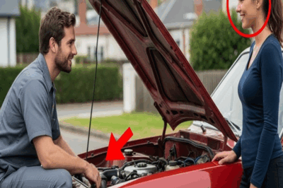 Un mecánico mendigo ayudó a una misteriosa mujer sin saber que era millonaria, al día siguiente…