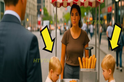 MILLONARIO VE A SU EX ESPOSA VENDIENDO CHURROS EN LA CALLE CON DOS GEMELOS IDÉNTICOS A ÉL…