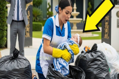 LAS NIÑERAS TIRARON AL BEBÉ DEL MILLONARIO A LA BASURA… ¡LA EMPLEADA LO RESCATÓ A TIEMPO!