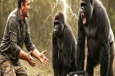 Un guardabosques ve a un gorila llorar por su cría… lo que pasó después impactó a todos