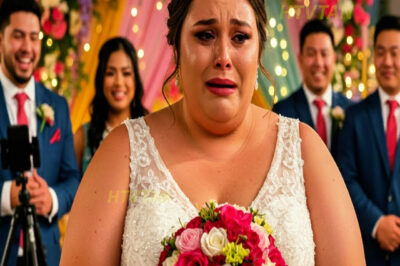 En plena boda, el micrófono quedó abierto… y oí a mi esposo decir “No soporto ni besar a esta gorda”