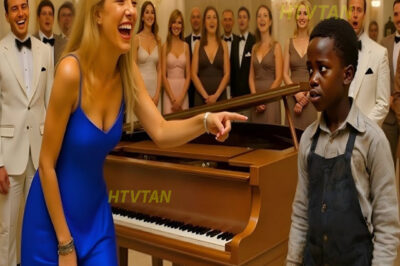 “Si puedes tocar este piano, te adoptaré” – La esposa millonaria se burla de un niño negro, pero lue…