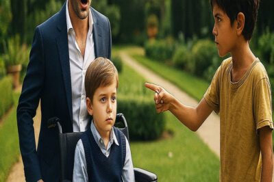 “¡TU NOVIA NO DEJA QUE TU HIJO CAMINE!” REVELÓ EL NIÑO POBRE AL MILLONARIO…