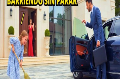 Madrastra obliga a la hija del millonario a barrer la acera, hasta que él llega de sorpresa y…