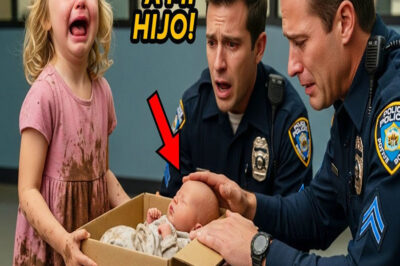 Niñã entra a la comisaría con una caja: “¡Salven a mi bebé!” Policías miran y llaman al 911