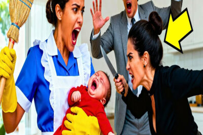 ¡AGARRÓ UNA ESCOBA Y DETUVO EL SECUESTRO DEL BEBÉ… EL EMPRESARIO SE ARRODILLÓ ANTE ELLA!