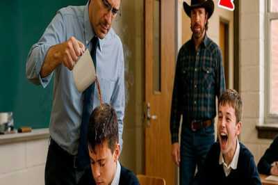 Maestro le echó café caliente en la cabeza a un alumno, pero entonces entró su padre Chuck Norris…