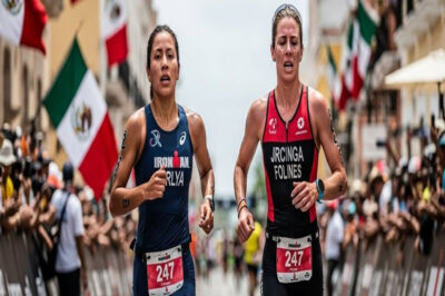 La estadounidense ya se sentía campeona…y la joven mexicana la dejó atrás con ese paso final imposib