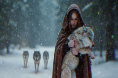 Ella Salvó A Un Lobo Herido En Una Tormenta De Nieve – 3 Días Después, Toda La Manada Apareció E