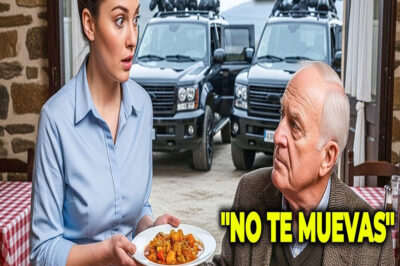 Camarera alimentaba a un anciano en secreto… hasta que dos camionetas llegaron al restaurante