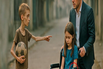 “¡DÉJAME JUGAR CON TU HIJA, Y HARÉ QUE CAMINE!”, pidió el niño de la calle al millonario.