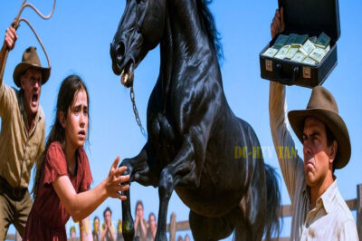 ¡DIEZ MILLONES SI MONTAS MI CABALLO SALVAJE! DIJO EL JEFE A LA NIÑA HUÉRFANA…