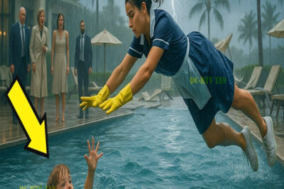 ¡EL HIJO DEL MILLONARIO SE AHOGABA… SOLO LA FAXINEIRA POBRE SE ATREVIÓ A SALVARLO!