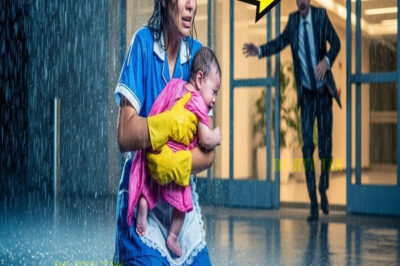 LA EMPLEADA DESCUBRE AL BEBÉ DEL MILLONARIO ABANDONADO EN LA LLUVIA… ¡SU GESTO TE HARÁ LLORAR!…