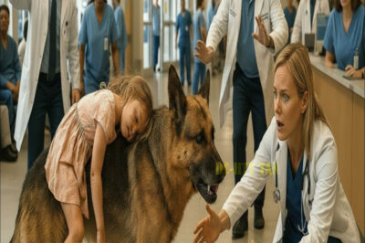 Un pastor alemán K9 lleva a una niña al hospital. Nadie podía creer lo que pasó después…