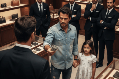 Un padre soltero pobre entró en una tienda de lujo. Todos rieron hasta que salió el dueño…