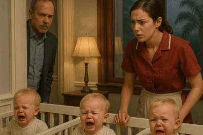 MILLONARIO VIUDO SE ESCONDIÓ PARA VER CÓMO SU NOVIA TRATABA A SUS TRILLIZOS… HASTA QUE LA MESERA