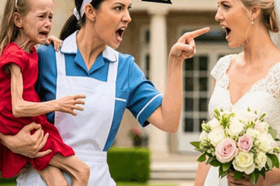 LA HIJA DEL MILLONARIO APARECIÓ IRRECONOCIBLE EN LA BODA… HASTA QUE LA EMPLEADA…