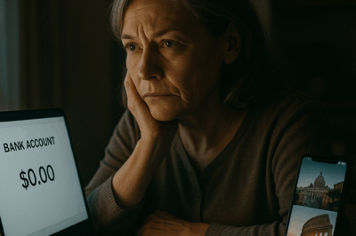 Mi hijo vació mi cuenta bancaria y viajó a roma con su esposa y su suegra, pero mi venganza…