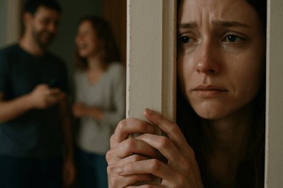 “Cuando ella se vaya, avísame”, le escribió mi amiga a mi esposo. Me escondí. Diez minutos después..