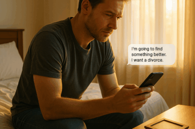 Mi ESPOSA me texteó: “Voy a buscar algo MEJOR . Quiero el DIVORCIO .”Yo respondí: “Ok. “Cambié …