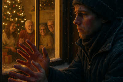 Encontré a mi hijo temblando en Navidad, mientras la familia de mi nuera reía junto a la chimenea…