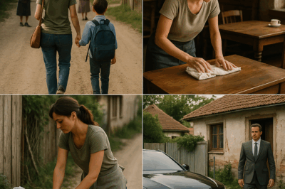 Diez años criando a un hijo sin padre; todos en el pueblo se burlaban de mí, hasta que un día un coche de lujo se detuvo frente a mi casa… y el padre del niño los hizo llorar a todos.