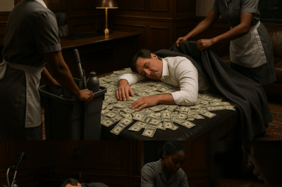 Un adinerado director ejecutivo fingió quedarse dormido sobre un fajo de billetes para poner a prueba a su humilde empleada doméstica negra, y luego quedó atónito por lo que ella hizo a continuación…