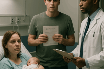 TRAS DAR A LUZ MI ESPOSO SE NEGÓ A FIRMAR EL ACTA DE NACIMIENTO, PERO QUEDÓ PÁLIDO CUANDO EL DOCTOR