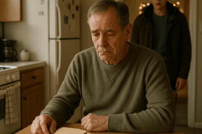 Volví A Casa Por Año Nuevo Y Encontré A Mi Padre Solo, Comiendo Un Sándwich Con Una Nota Hiriente…