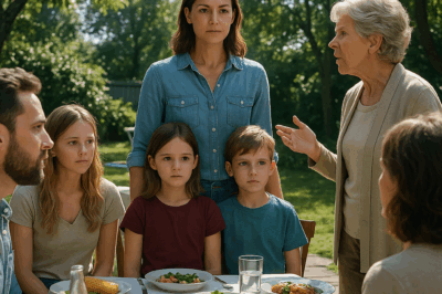 Mi Madre Humilló A Mis Hijos Frente A Todos En La Parrillada Familiar. Pero Les Recordé De Quién…
