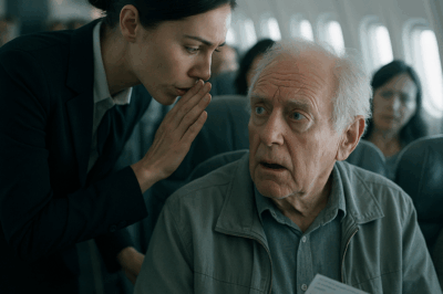 “¡Finge que estás enfermo y SAL DEL AVIÓN!” — me susurró la azafata al subir… y MINUTOS DESPUÉS entendí por qué