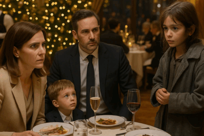 Millonaria Cenaba Con Su Familia En Navidad Cuando Una Niña Sin Hogar Pidió Sobras — Y Todo Cambió