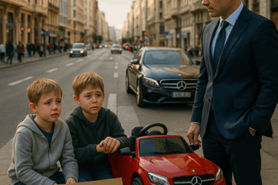 Gemelos venden un cochecito para salvar a su mamá — Un CEO millonario cambia sus vidas para siempre