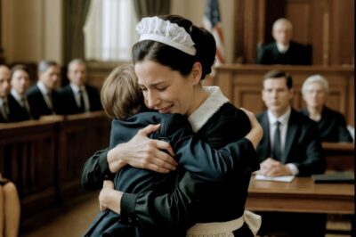 «La empleada doméstica acusada de robo entró sola en la sala de audiencias — luego el hijo del millonario se levantó y tomó la palabra.»