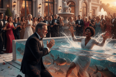 “El billonario la EMPUJÓ a una piscina con PIRAÑAS… pero terminó RODILLAS suplicando perdón”