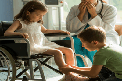 LA HIJA DEL CIRUJANO NUNCA CAMINÓ EN SU VIDA HASTA QUE UN NIÑO SIN HOGAR DIJO DÉJAME INTENTARLO