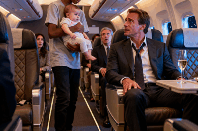 El bebé de un multimillonario no dejaba de llorar en el avión — hasta que un joven chico negro, sin recursos, hizo lo impensable…