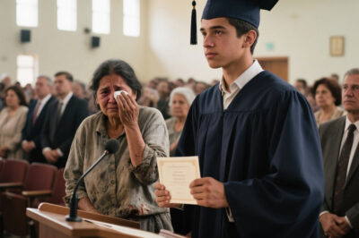 “Se burlaron de mí porque soy hijo de una basurera — pero en la graduación, solo dije una frase… y todos guardaron silencio y lloraron.”