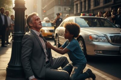 “Un niño huérfano arriesga su propia vida para salvar a un multimillonario — sin imaginar que el hombre que rescató es, en realidad,