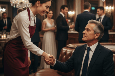 En la fiesta, nadie bailaba con el millonario japonés… hasta que la camarera lo invitó en japonés…